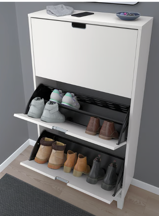 Scarpiera IKEA bianca 3 ripiani
