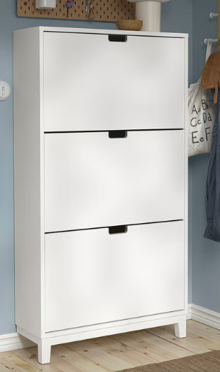 Scarpiera IKEA bianca 3 ripiani