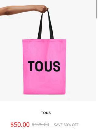 Bolsa Tous rosa - Nueva