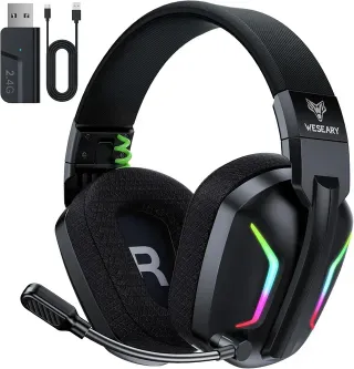 ¡-50%! | Weseary WG1 - Cascos Gaming Inalámbricos