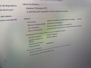 PC Acer AMD A4-6210 | 4GB RAM | Monitor