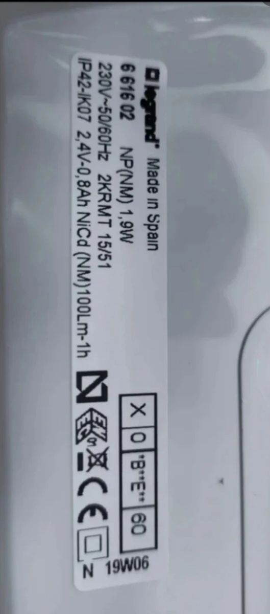 Luce di emergenza a LED Legrand