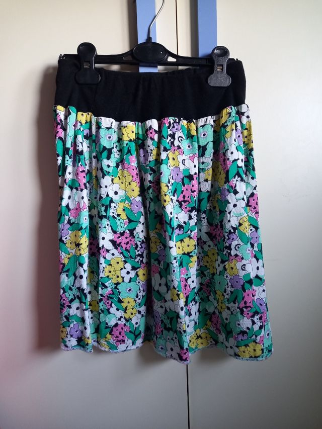 Gonna fiori multicolor