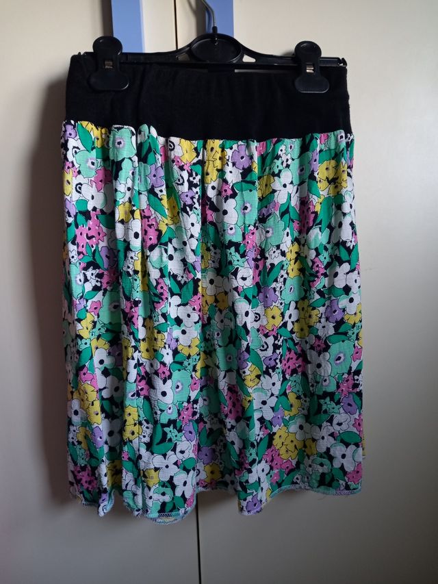 Gonna fiori multicolor