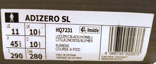 Adidas Adizero SL - Zapatillas Running EU 45 1/3