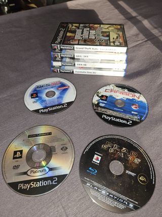 PS2 (PlayStation 2) - 5 juegos