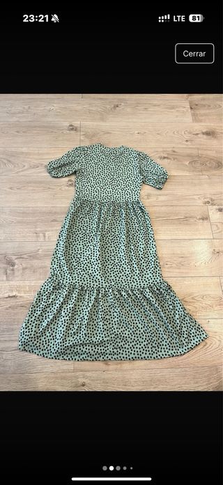 Vestido Stradivarius verde S