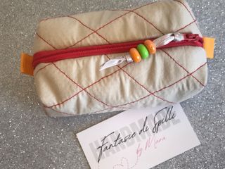 Pochette Beige  Fantasie di Spilli Handmade