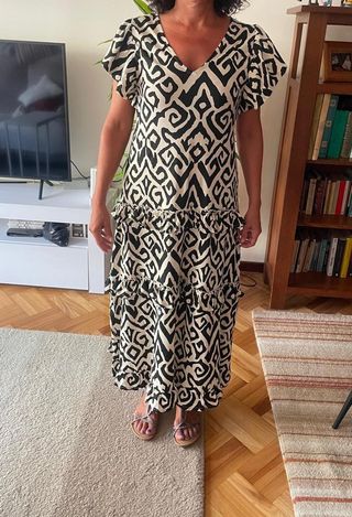 Vestido largo Sfera estampado talla S