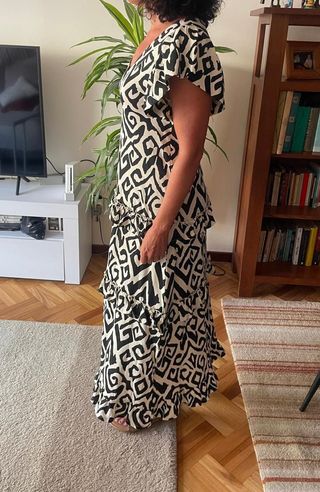Vestido largo Sfera estampado talla S