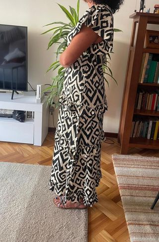 Vestido largo Sfera estampado talla S