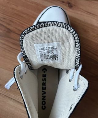 Converse negras plataforma