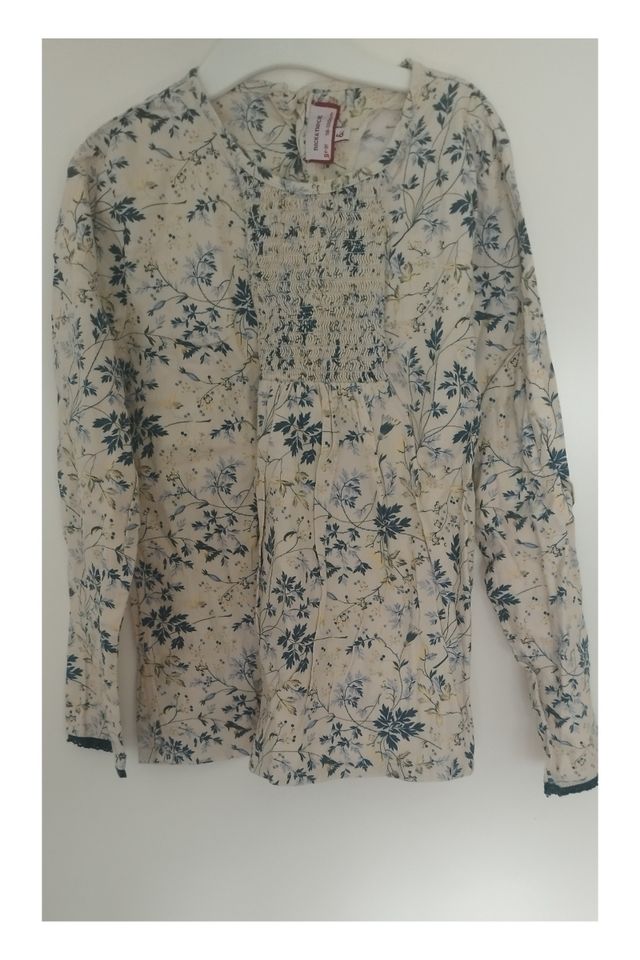 Blusa vestido niña manga larga