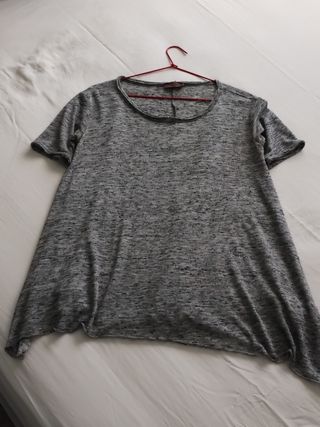 Camiseta Cortefiel gris - Talla única