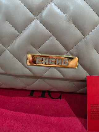 Bolso Carolina Herrera Gris Modelo Bimba el grande