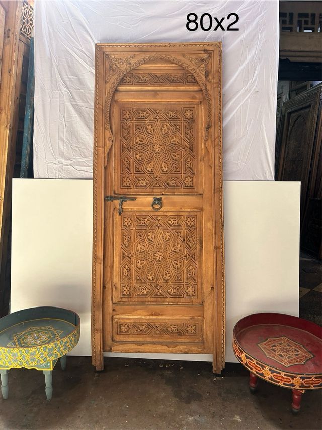 Puertas arabes de madera tallada