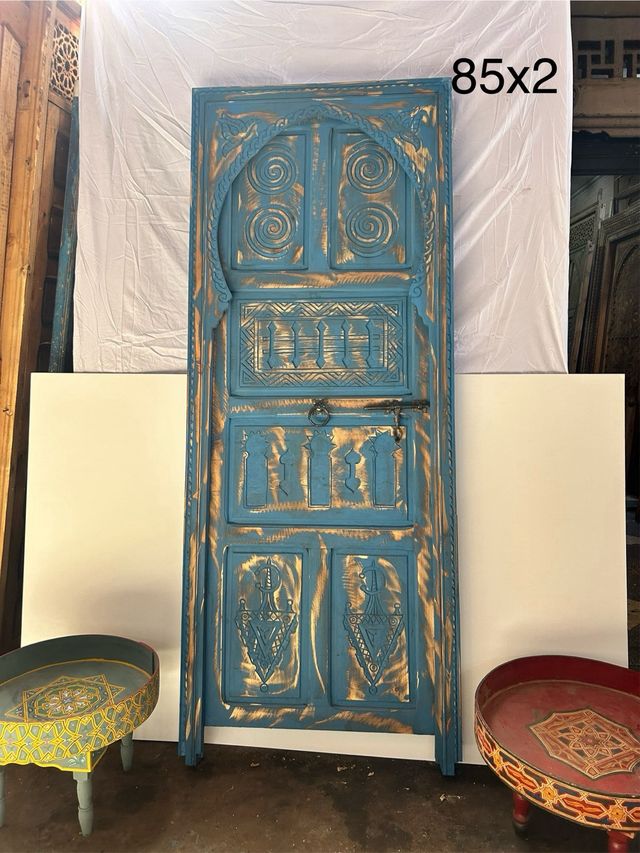 Puertas arabes de madera tallada