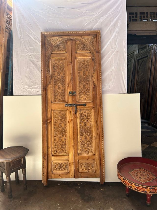 Puertas arabes de madera tallada