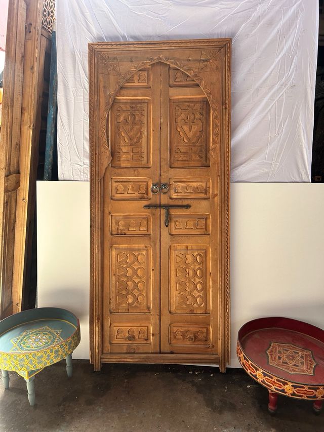 Puertas arabes de madera tallada