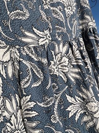 Vestido H&M azul estampado tallas grandes 