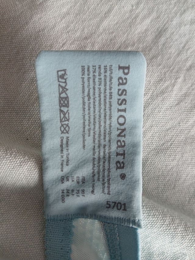 Sujetador Passionata 90F azul