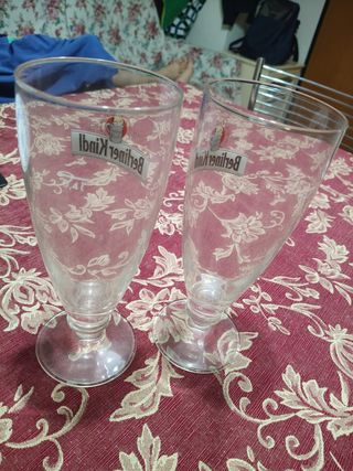 2 Bicchieri calici birra Berliner Kindl 