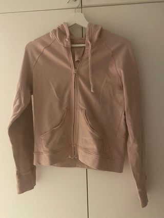 Felpa rosa con cappuccio