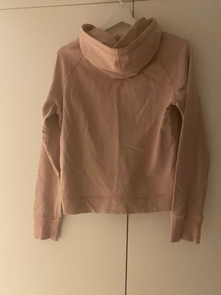 Felpa rosa con cappuccio