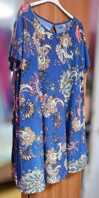 Vestido paisley azul