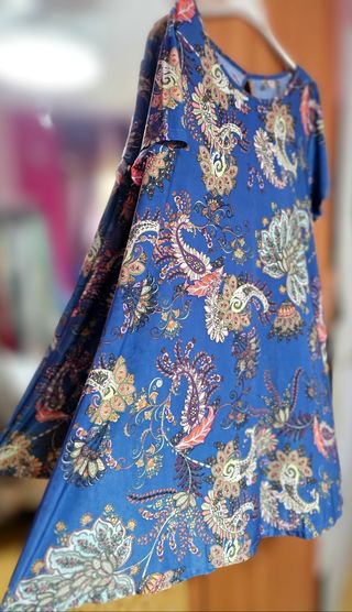 Vestido paisley azul