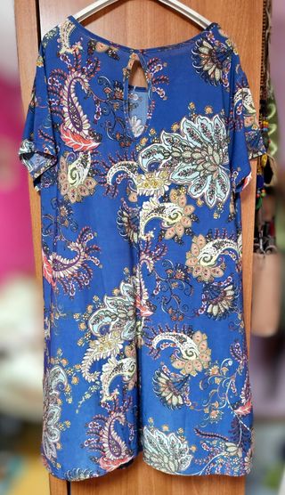 Vestido paisley azul