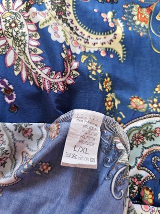 Vestido paisley azul