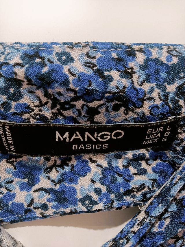 Vestido verano azul y blanco