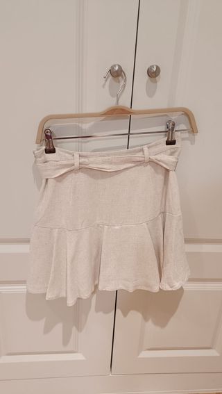 Falda pantalón lino talla S