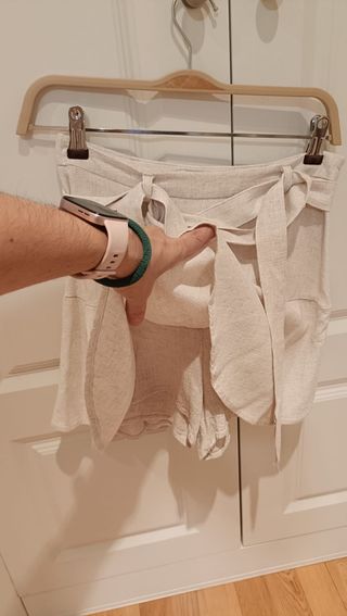 Falda pantalón lino talla S