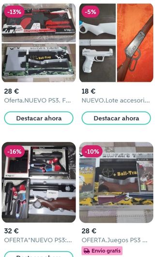 NUEVO. Escopeta IMITACIÓN PARA LOS JUEGOS PS3-4-5 