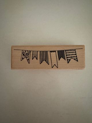 Sello madera banderines Aladine