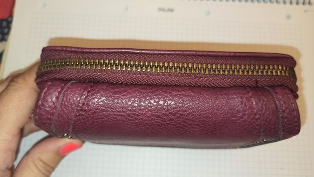 Monedero Marrón-Morado