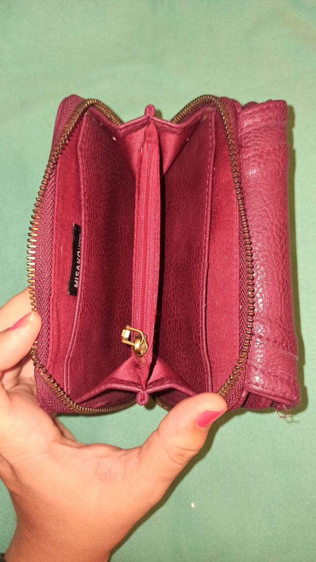 Monedero Marrón-Morado