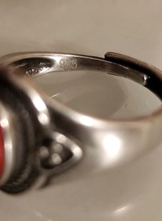 Anillo de Plata y Turmalina roja 