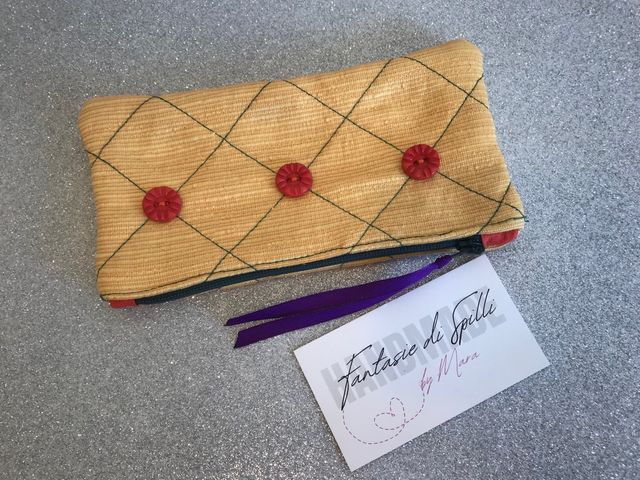 Pochette small  senape Fantasie di Spilli HandMade