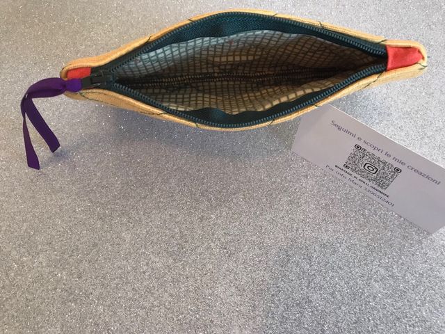 Pochette small  senape Fantasie di Spilli HandMade