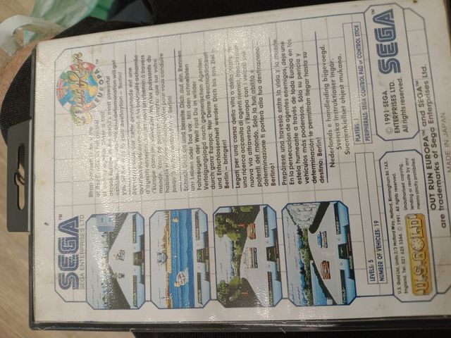 Out Run Europa Sega Master System