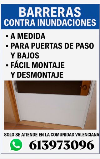 Barreras anti-inundaciones a medida