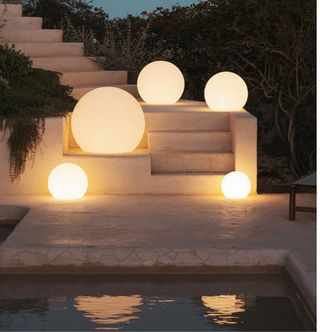 3 Bolas de Luz Solar - Decoración Exterior
