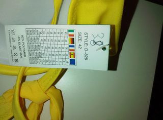 Bikini amarillo y multicolor - Talla L