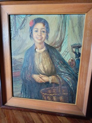 Cuadro 'Mi Gitana': Óleo sobre lienzo