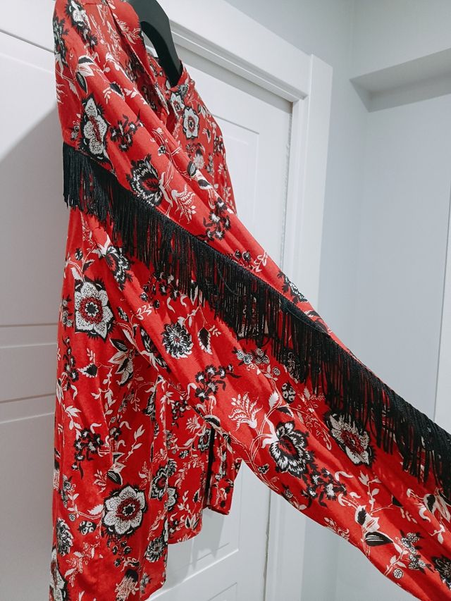 Camisa October roja estampada