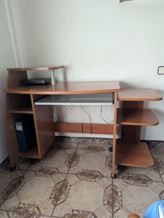 Mesa escritorio madera - marrón