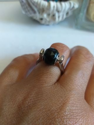 Anello 3 Charms beads acciaio Morellato 